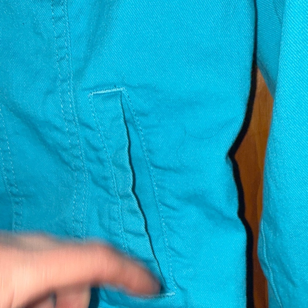 Relativity Blue Floral Embroidered Jacket - Picture 5 of 9